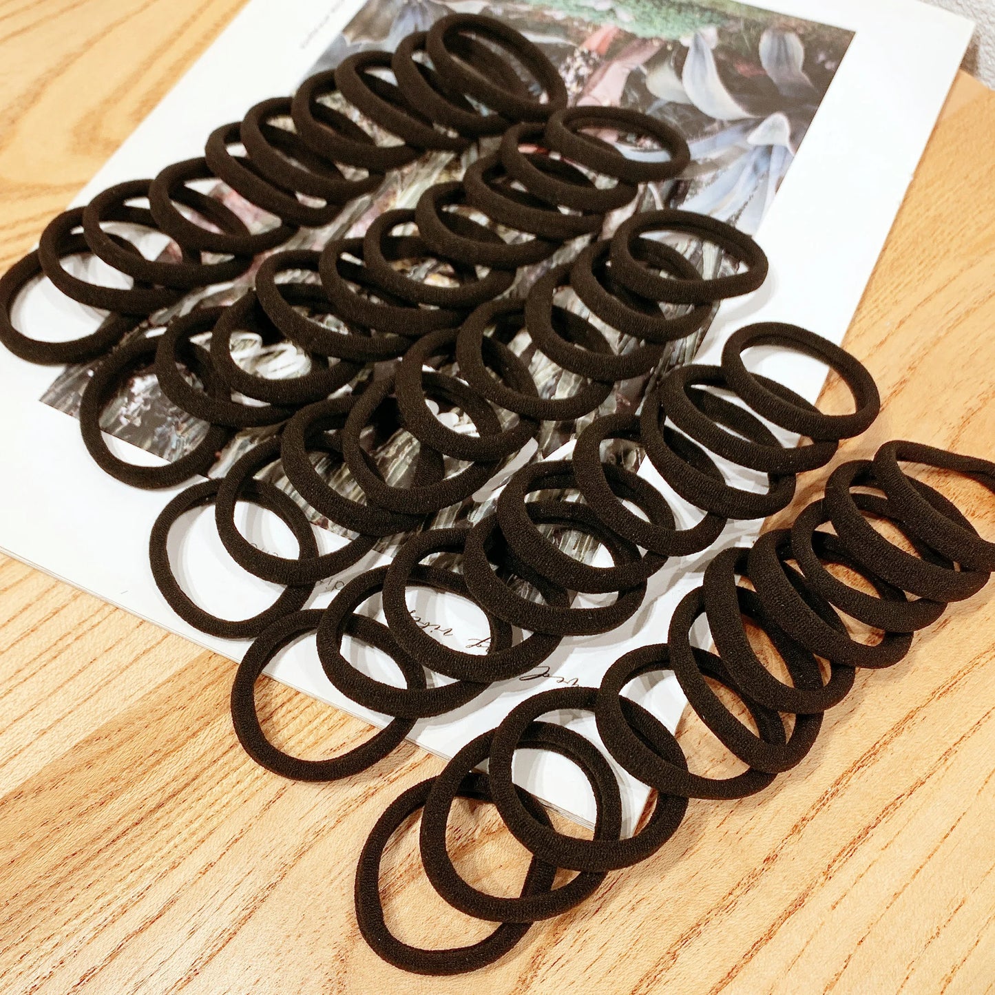 50/100pcs Black Hair Bands for Women Girls Hairband High Elastic Rubber Band Hair Ties Ponytail Holder Scrunchies Accessorie